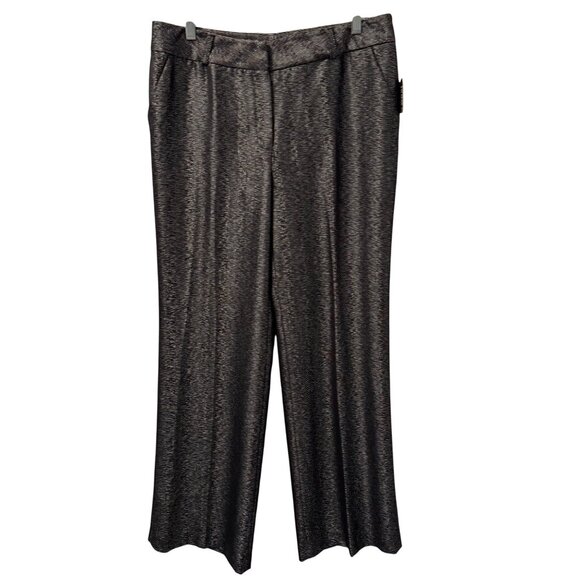 600 West Womens Size 12  Black Multi Wide-Leg Pants. NWT - Picture 1 of 12